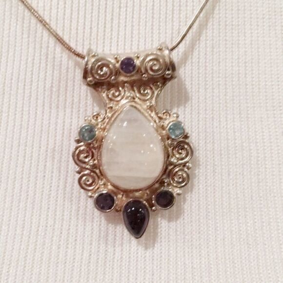 sajen Offerings sterling silver slide pendant - Picture 1 of 2